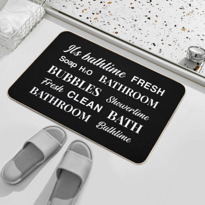 Cute Bathroom Bath Mat Design  Easy To Clean Bath Mat