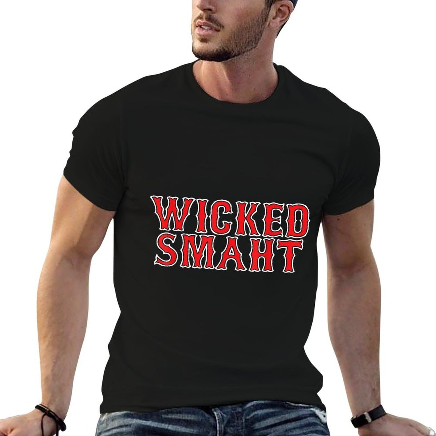 Wicked Smaht Funny Saying Sarcastic Novelty Boston  Lightweight T-Shirt