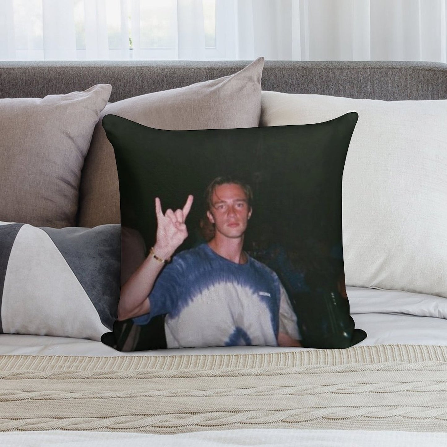 Drew Starkey Soft Warmth Comfort Throw Pillow