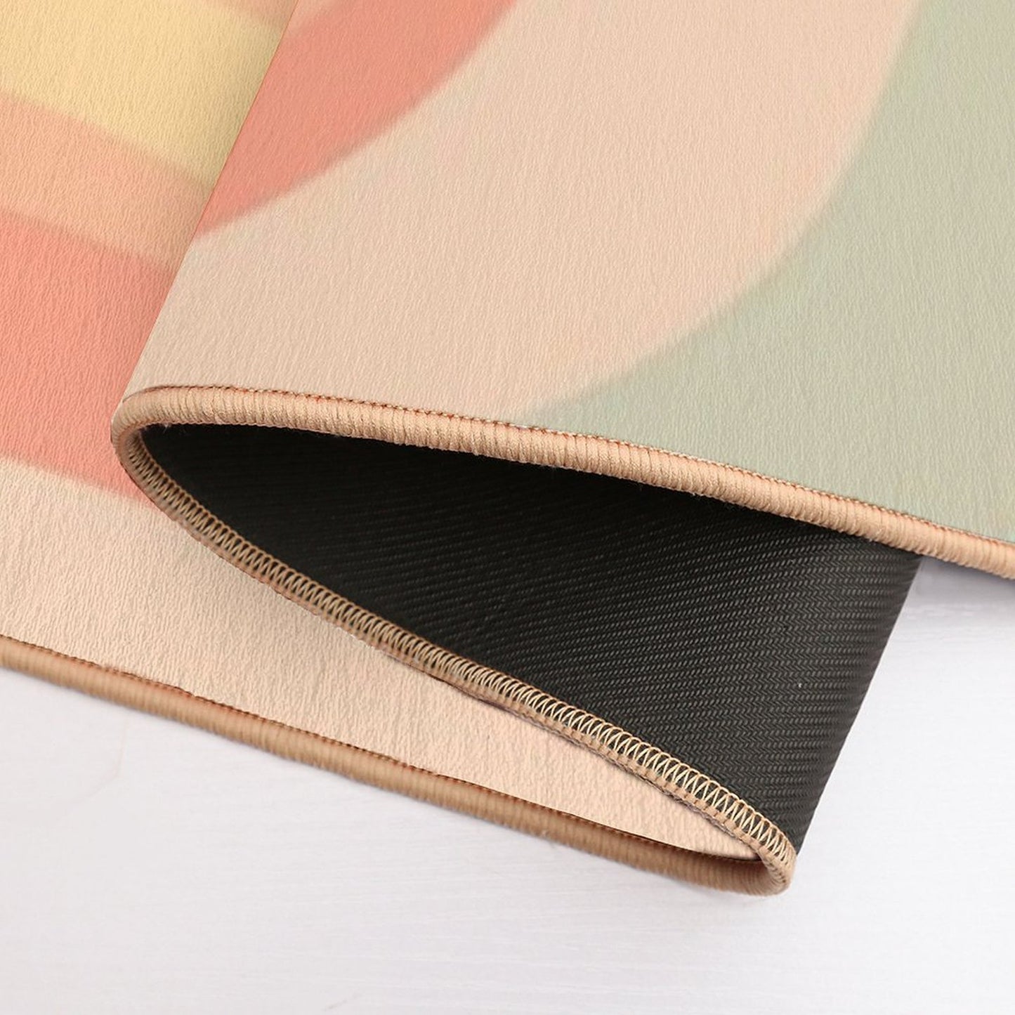 Vintage Groovy Rainbow  Anti-Trip Bath Mat