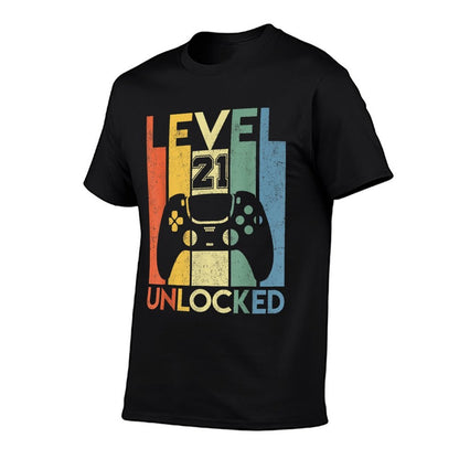 Level 21 Unlocked Birthday 21 Year Old Its My 21st Birthday  Slim-fit Cut T-Shirt