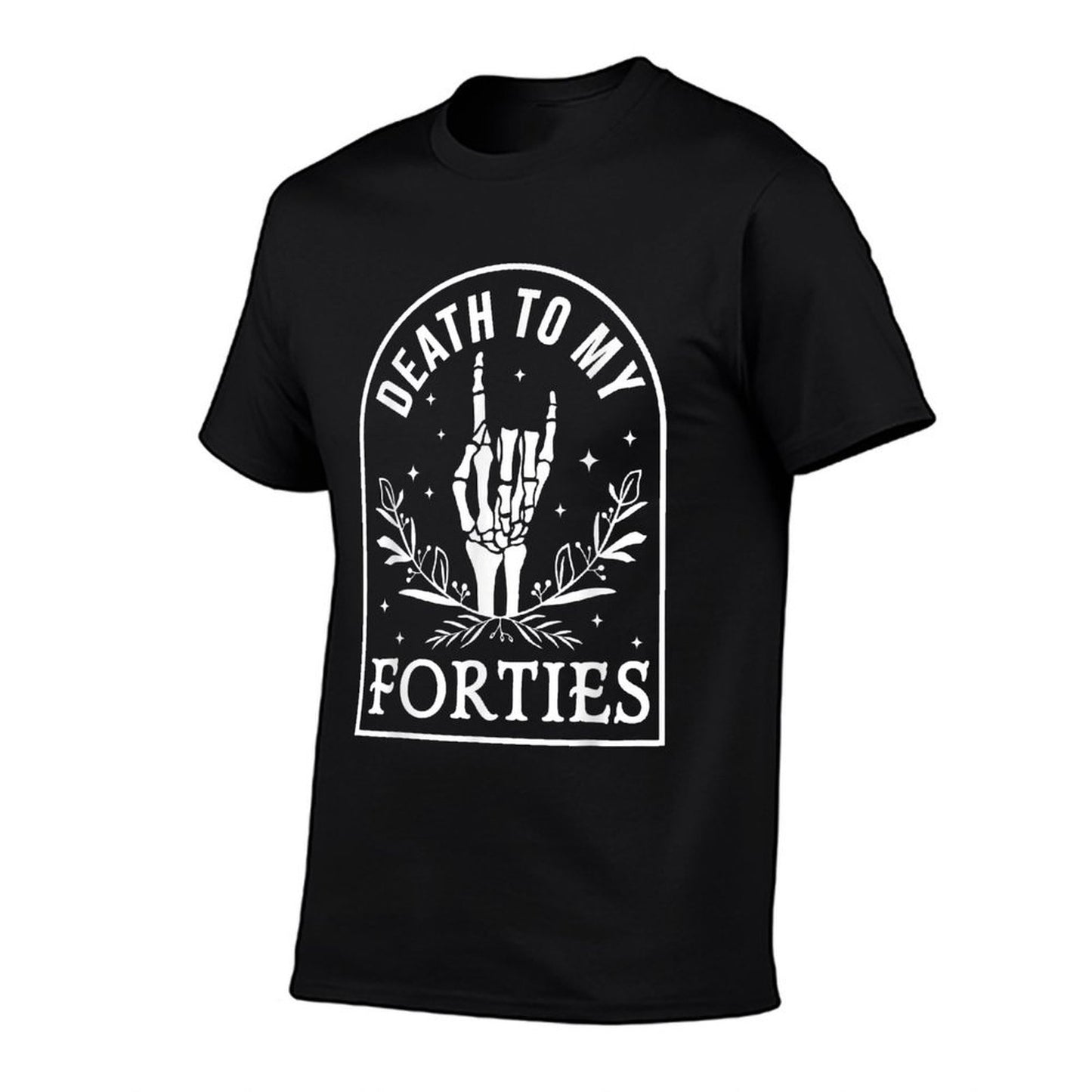 Death To My Forties 50th Birthday Skeleton Gothic Halloween  Breathable T-Shirt