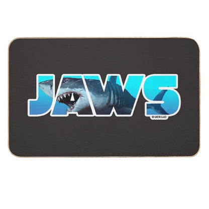 Jaws Movie Lettering. Birthday Party Gifts. Officially Licensed Merch.  Slip-Resistant Bath Mat