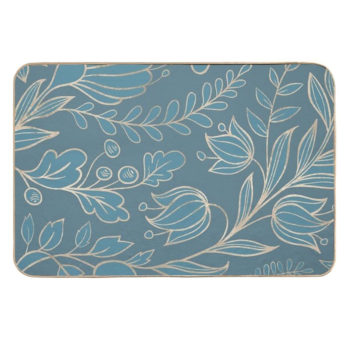 Blueprint Color of The Year - Floral  Repositionable Bath Mat