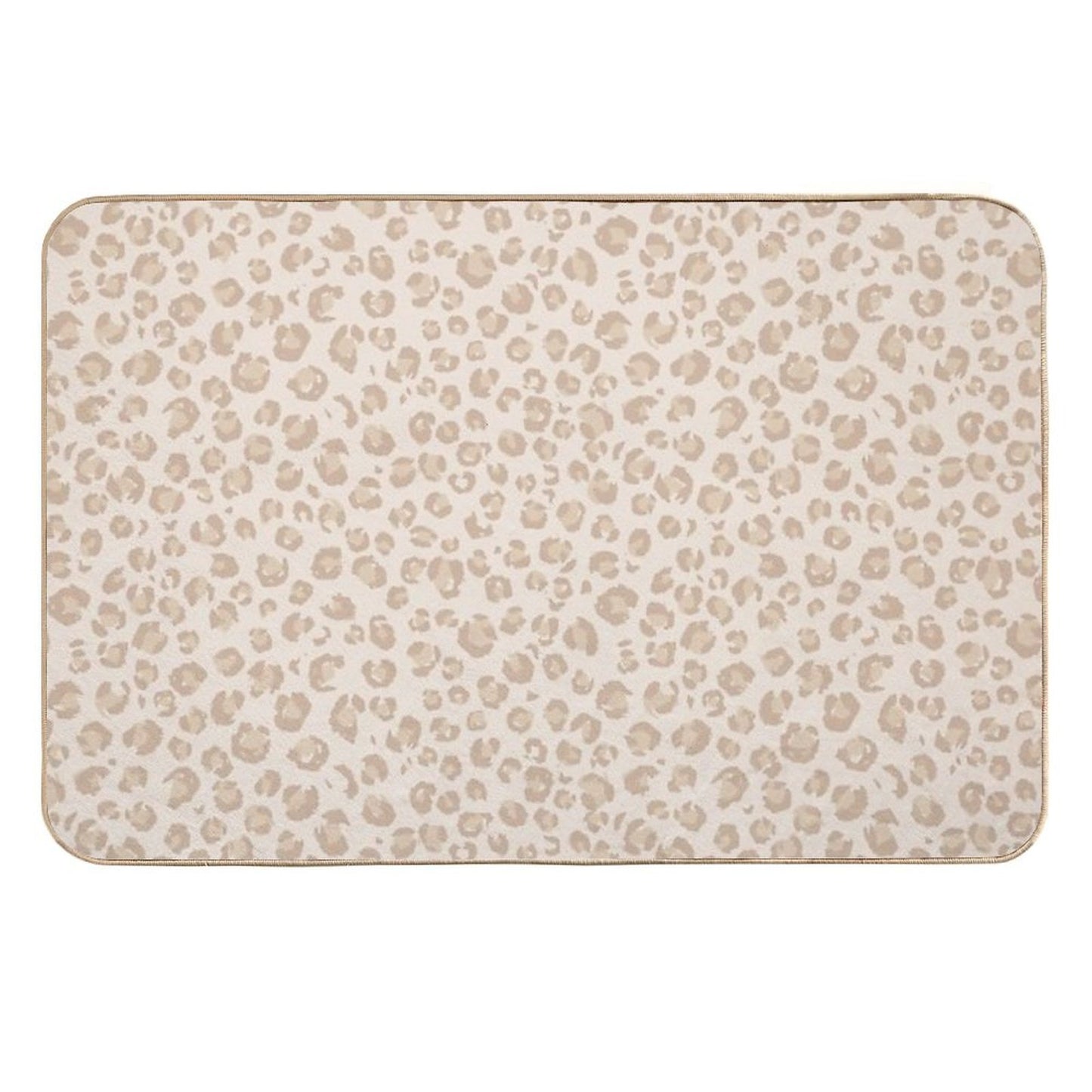Beige Animal Print Home Decor by Erin Kendal  Dirt-Trapping Bath Mat
