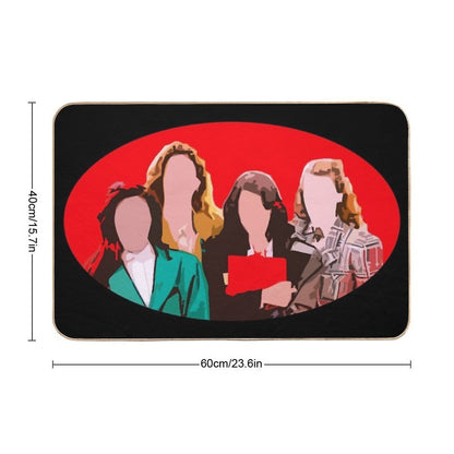 Animated Heathers Faces  Versatile Bath Mat
