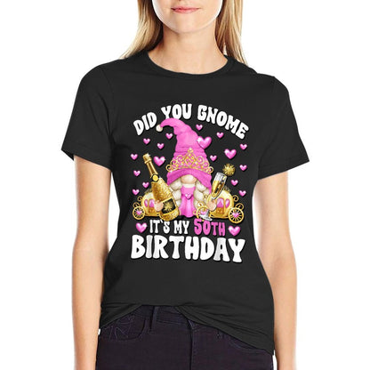 Its My Birthday Gnome For 50 Years Old Women 50th Birthday  Soft T-Shirt