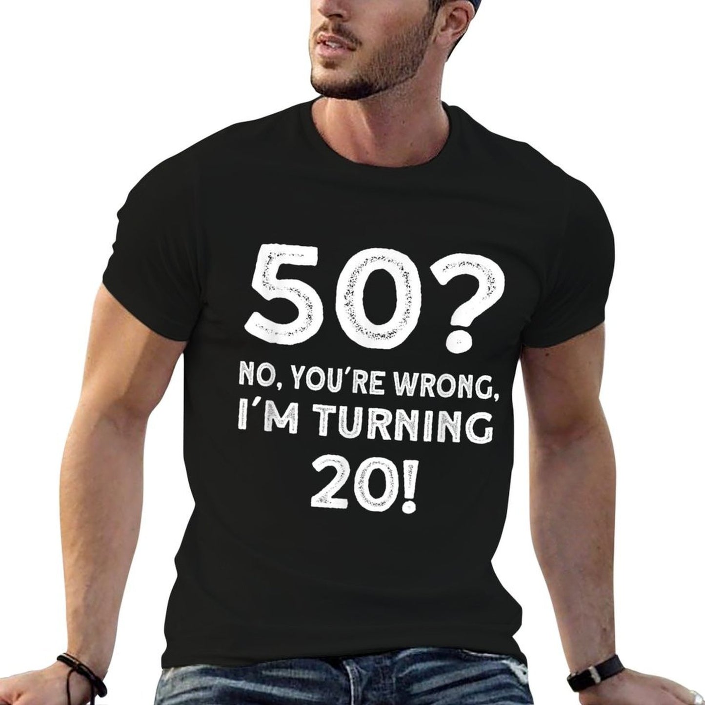 Funny 50th Birthday 50 Years Old  Cotton T-Shirt