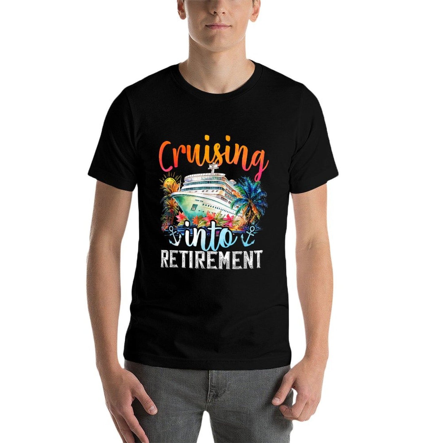 Cruising Into Retirement Hello Retirement 2024 Men Women  Stretchy T-Shirt
