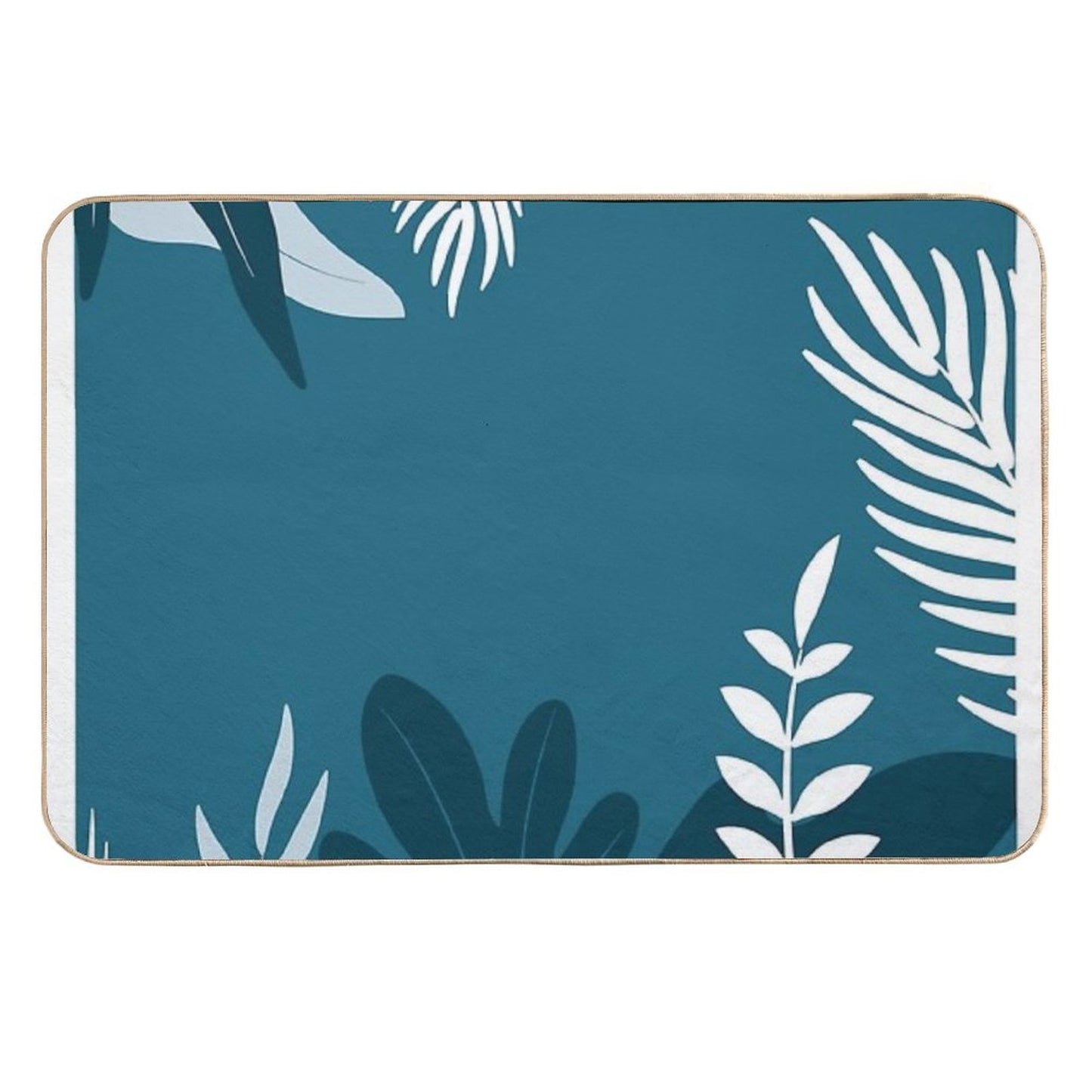 Tropical Leaf  Absorbent Bath Mat