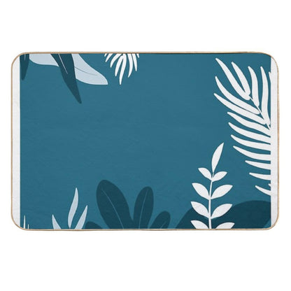 Tropical Leaf  Absorbent Bath Mat