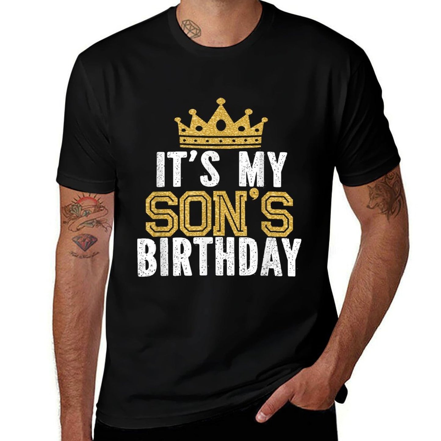 It's My Son's Birthday Party Family Matching  Wrinkle-resistant T-Shirt