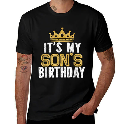 It's My Son's Birthday Party Family Matching  Wrinkle-resistant T-Shirt