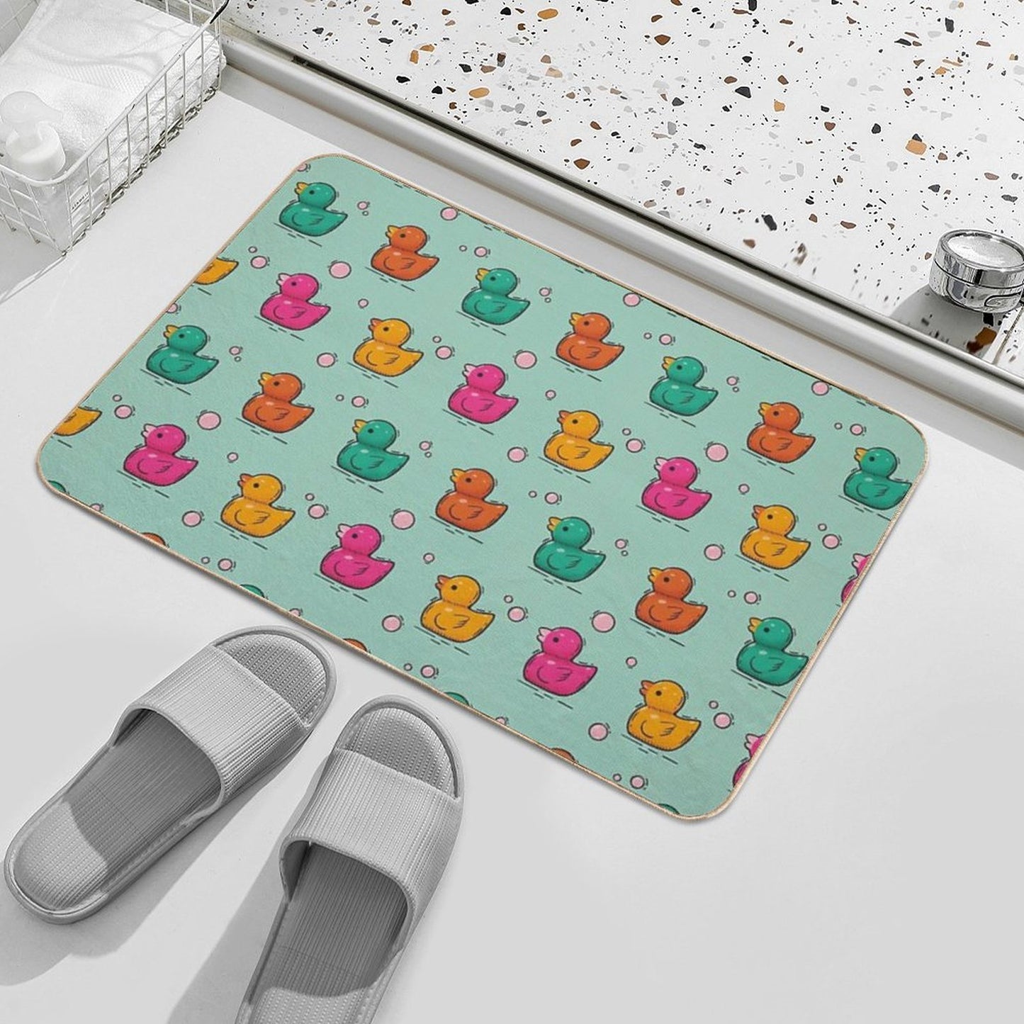 Quaky Bubble Pop  Non-Slip Bath Mat