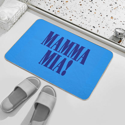 Mamma Mia Sticker  Slip-Resistant Bath Mat