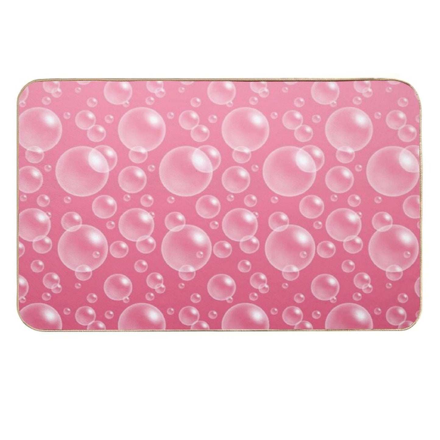Ombre Pink Bubbles  Absorbent Bath Mat