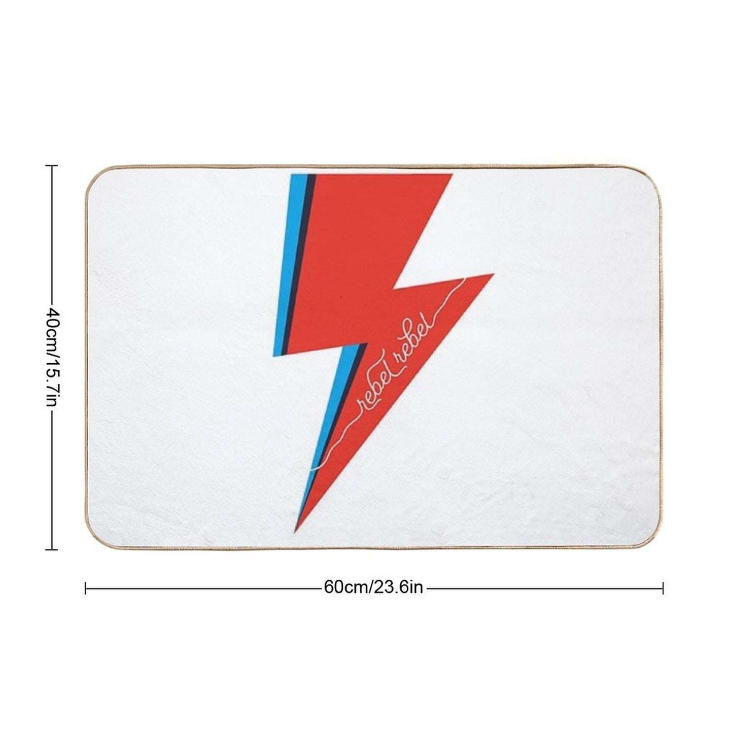 David Bowie Flash  Long-Lasting Bath Mat