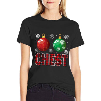 Chest Nuts Christmas T Matching Couple Chestnuts  Breathable T-Shirt