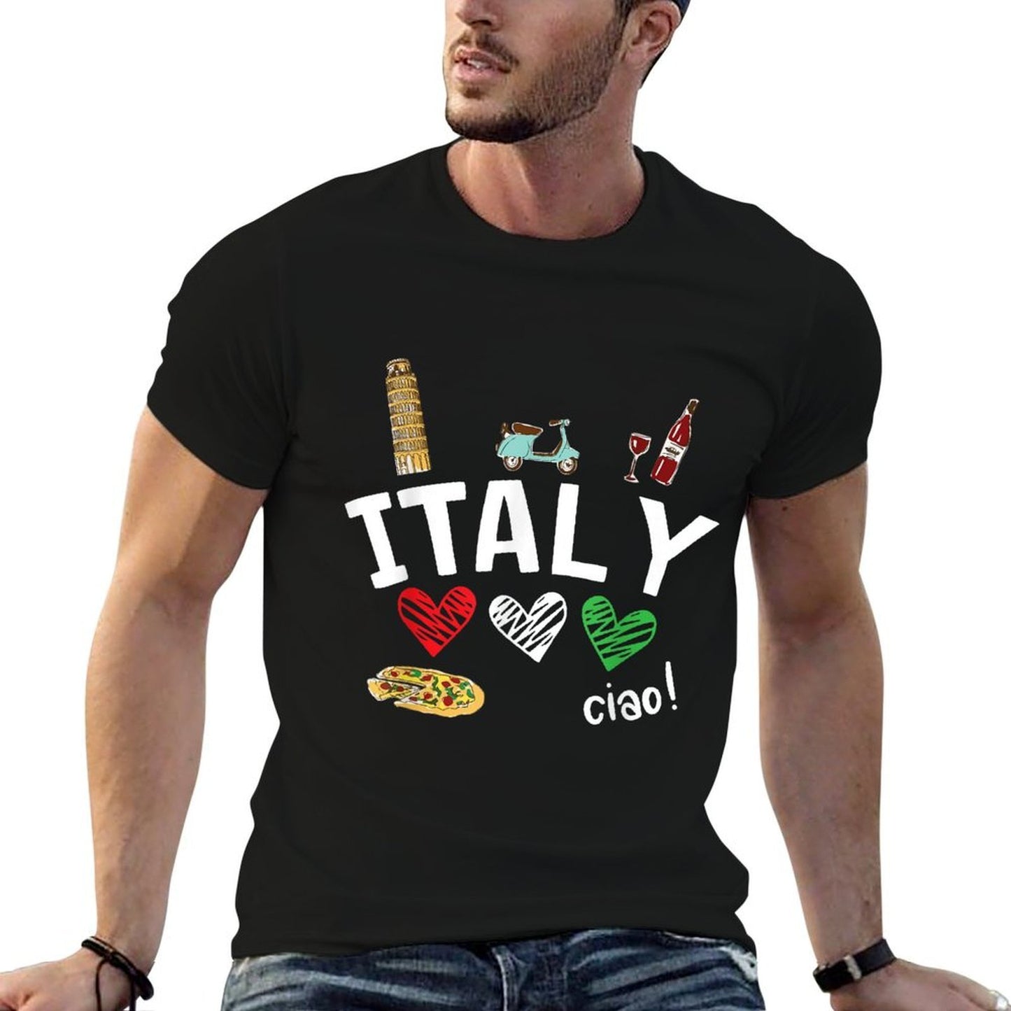 Love Italy And Everything Italian Culture Gift  Vintage-inspired T-Shirt