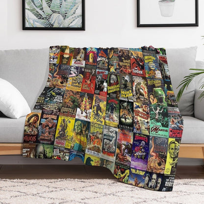 Monster Movie Posters Comfort Throw Blanket