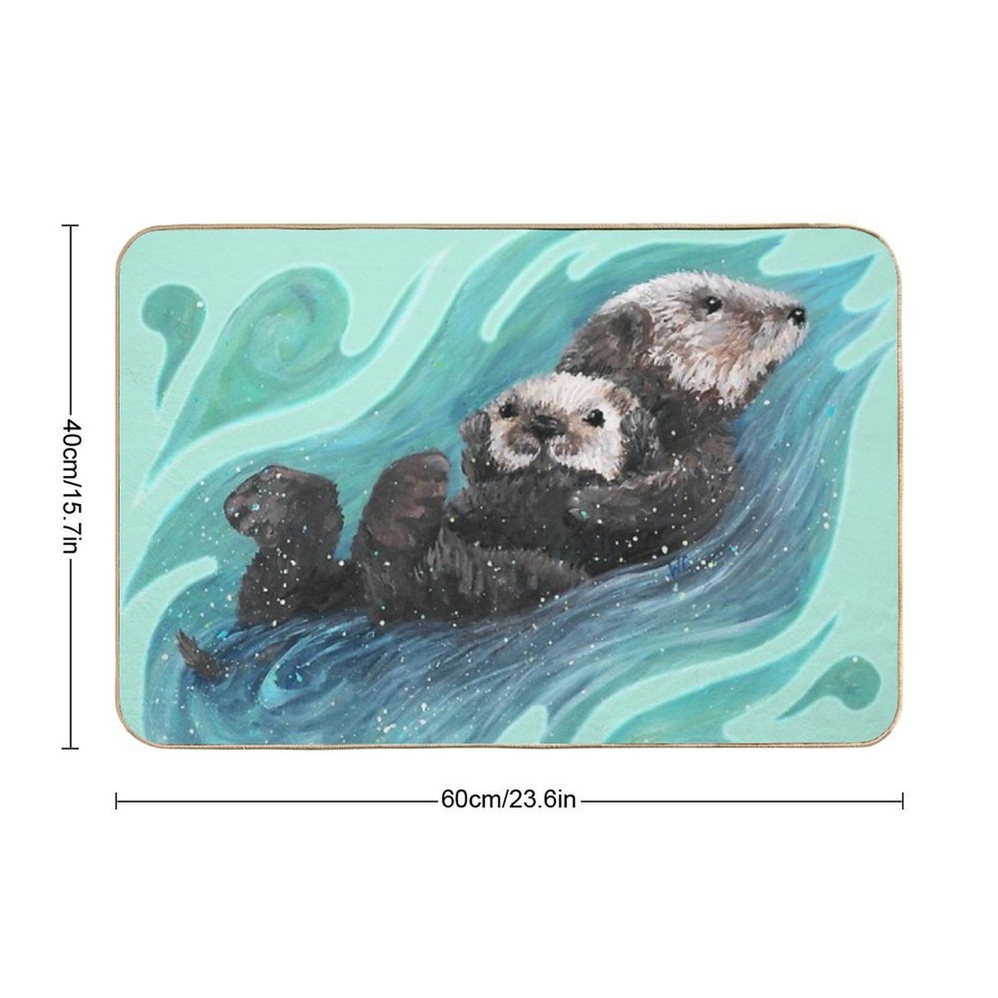 Sea Otter  Fade-Resistant Bath Mat