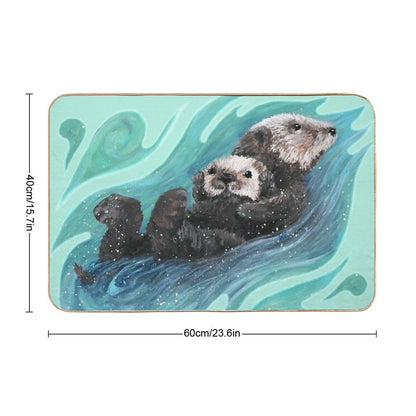 Sea Otter  Fade-Resistant Bath Mat