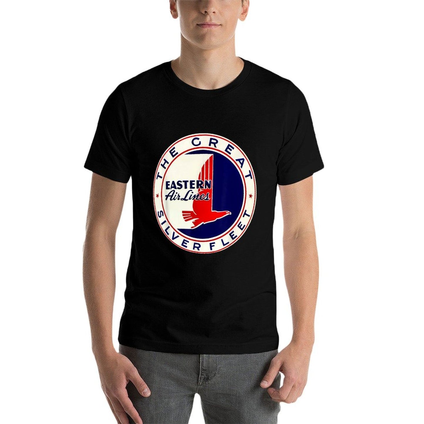 Retro Vintage 1930's DC3 Eastern Airlines Great Silver Fleet  Graphic-printed T-Shirt