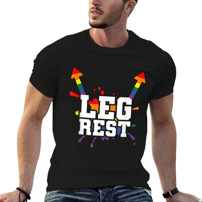 Leg Rest Funny Naughty Dad Joke Vagitarian Design Lesbian  High-quality Stitching T-Shirt