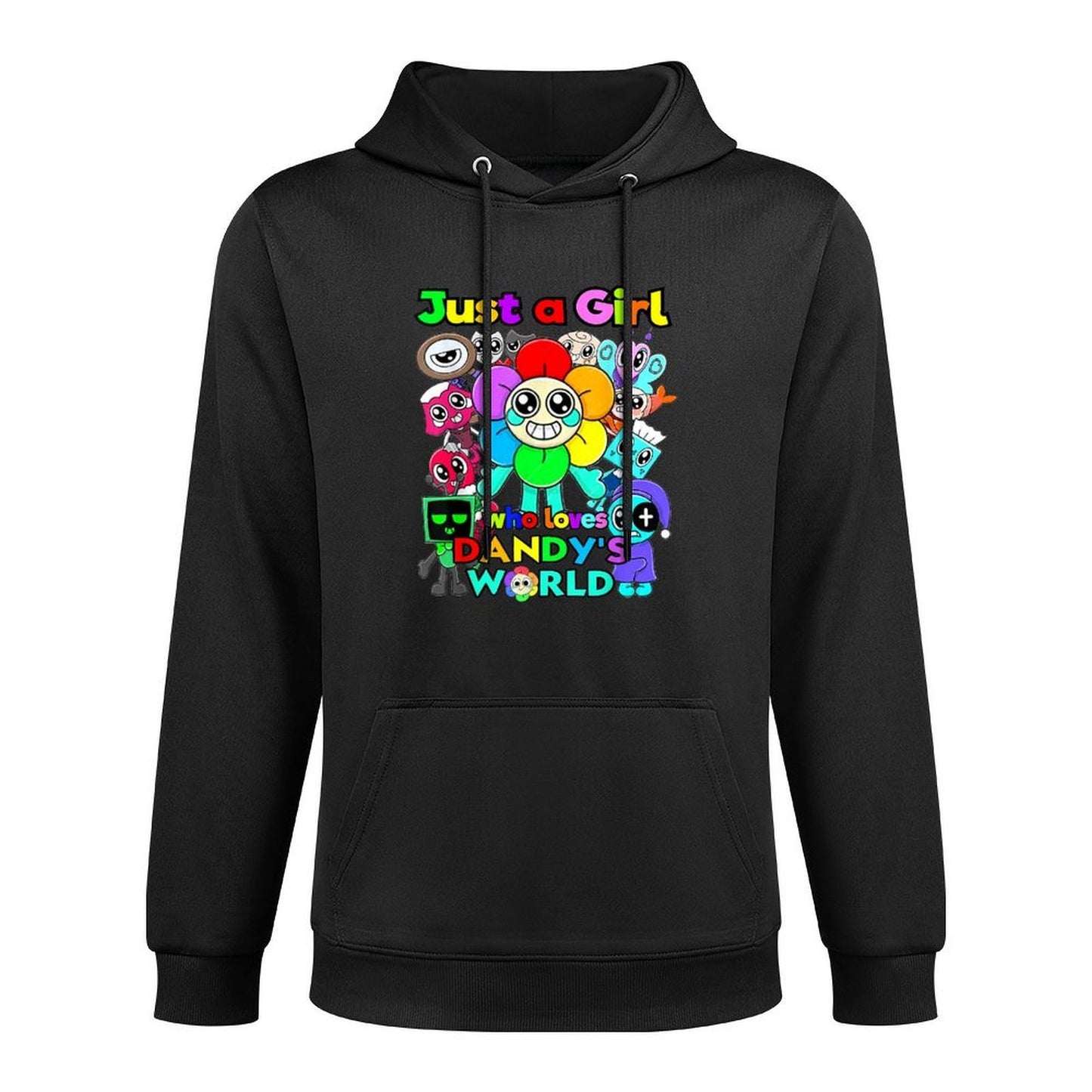 Just A Girl Who Loves Dandy's World Costume For Girls Women Kangaroo Pocket Hoodie