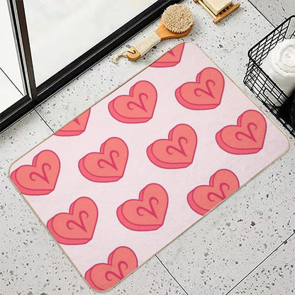Astrology Aries Heart  Easy Maintenance Bath Mat