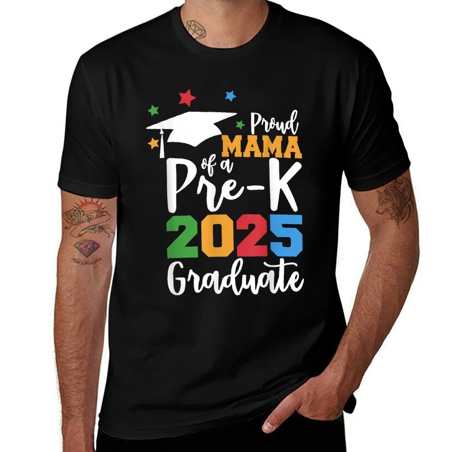 Proud Mama of A Pre-K 2025 Graduate Class of 2025 Graduation  Lightweight T-Shirt