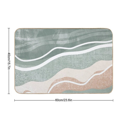 Abstract Beach Art  Absorbent Bath Mat