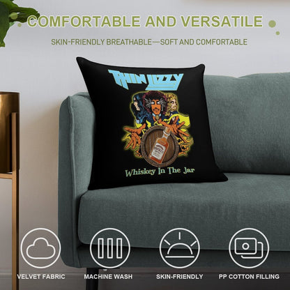 Thins Liz.zy Whis.key In The Jarr Soft Ultra-Soft Texture Throw Pillow