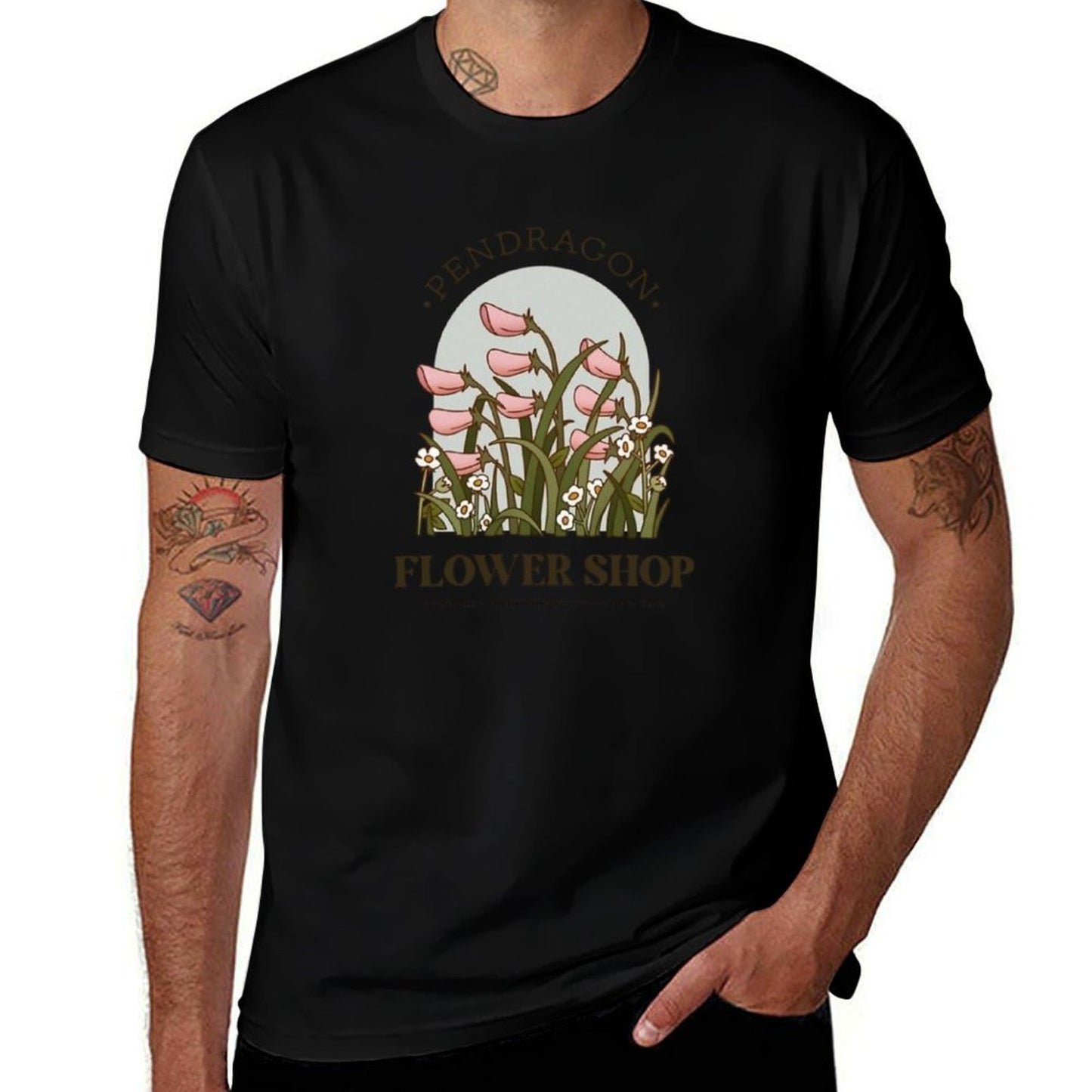 Pendragon Flower Shop - Howl's Moving Castle Inspired Design  Polyester Blend T-Shirt