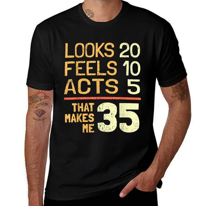 Hilarious 35th Birthday Idea I 35 Years  Moisture-wicking T-Shirt