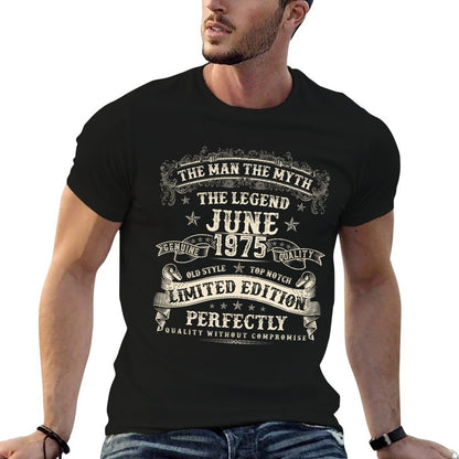 50 Year Old Bday Gifts For Men June 1975 50th Birthday  Breathable T-Shirt