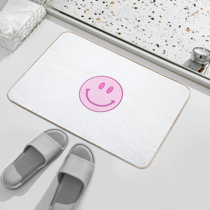 Pink Smiley  Non-Slip Bath Mat