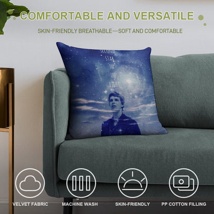 Once Upon A Time Peter Pan Merchandise Soft Washable Throw Pillow