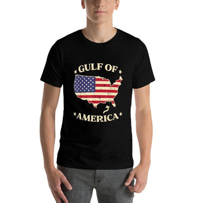 Gulf Of USA America USA American Map Men Women Kids Eco-friendly Material T-Shirt