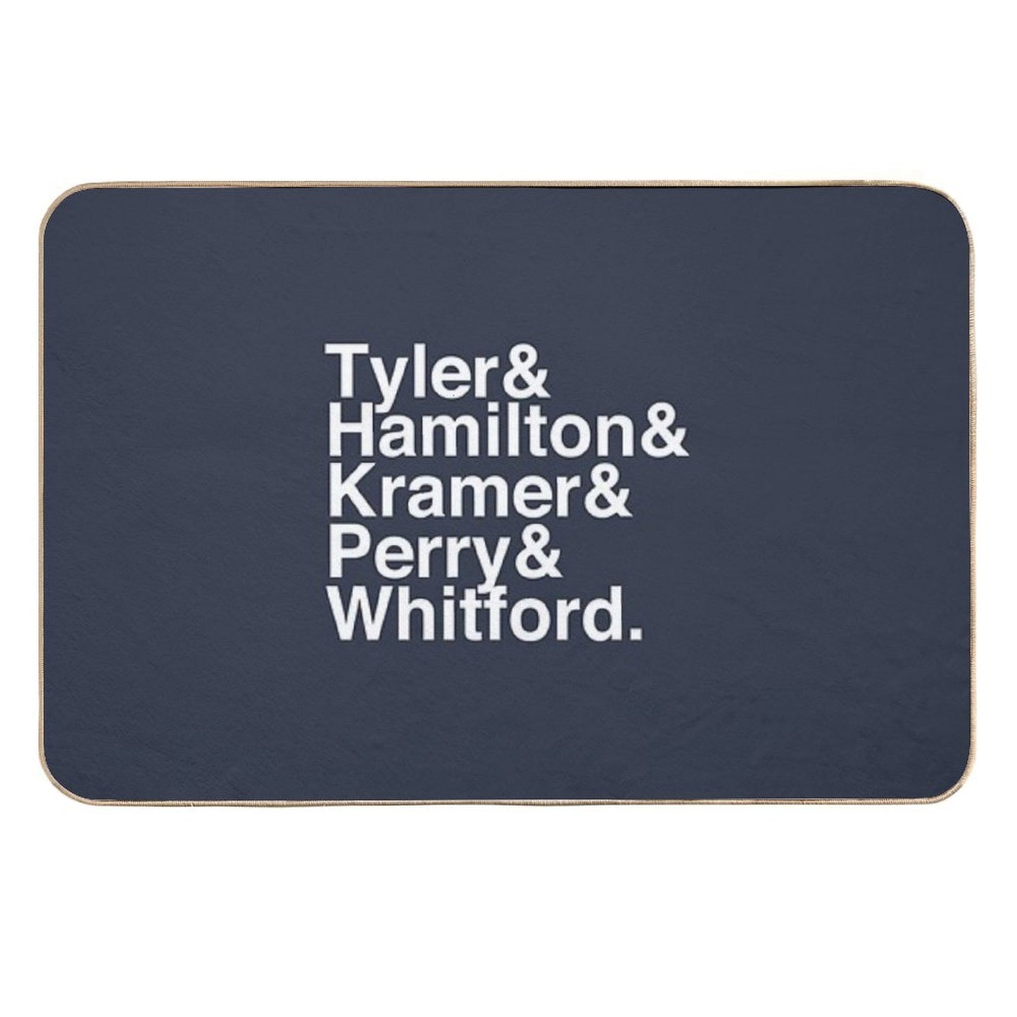 Aerosmith Band Members Typography Durable Bath Mat