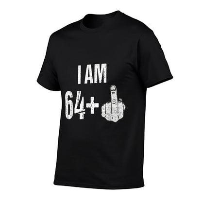 Vintage 1954 65th Birthday I Am 64 Plus Middle Finger  Summer-ready Fabric T-Shirt