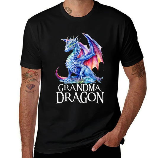 Grandma Dragon Grandmother Dragons Lover Mother's Day Xmas  Tagless Design T-Shirt