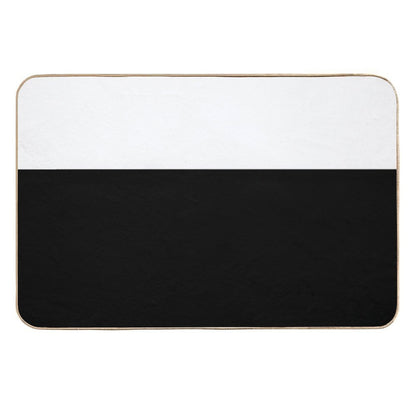 Black White Color Block  Versatile Bath Mat