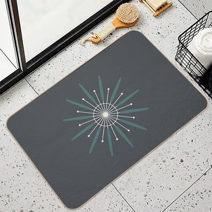 Mid-Mod Starburst  Pet-Safe Bath Mat