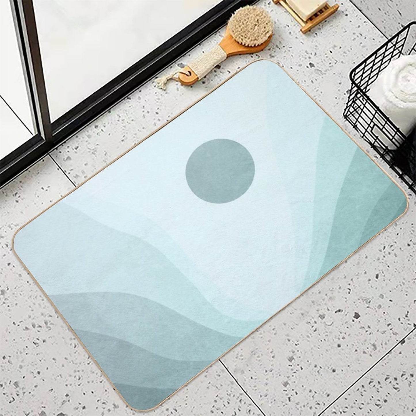 Blue Sun Landscape Durable Bath Mat
