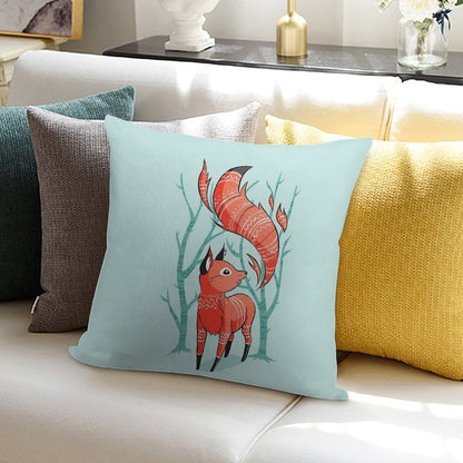 Winter Fox Soft Durable Construction Throw Pillow