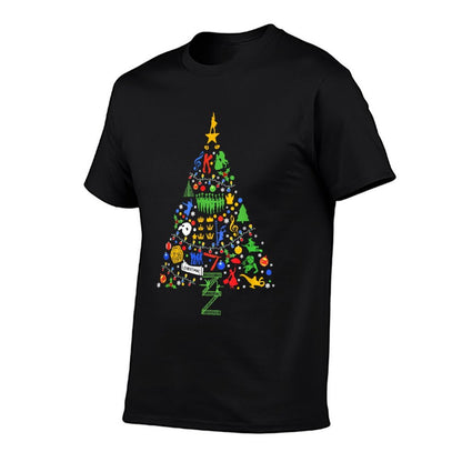 Broadway Christmas Tree Sweater Broadway Ugly Christmas  Cotton T-Shirt