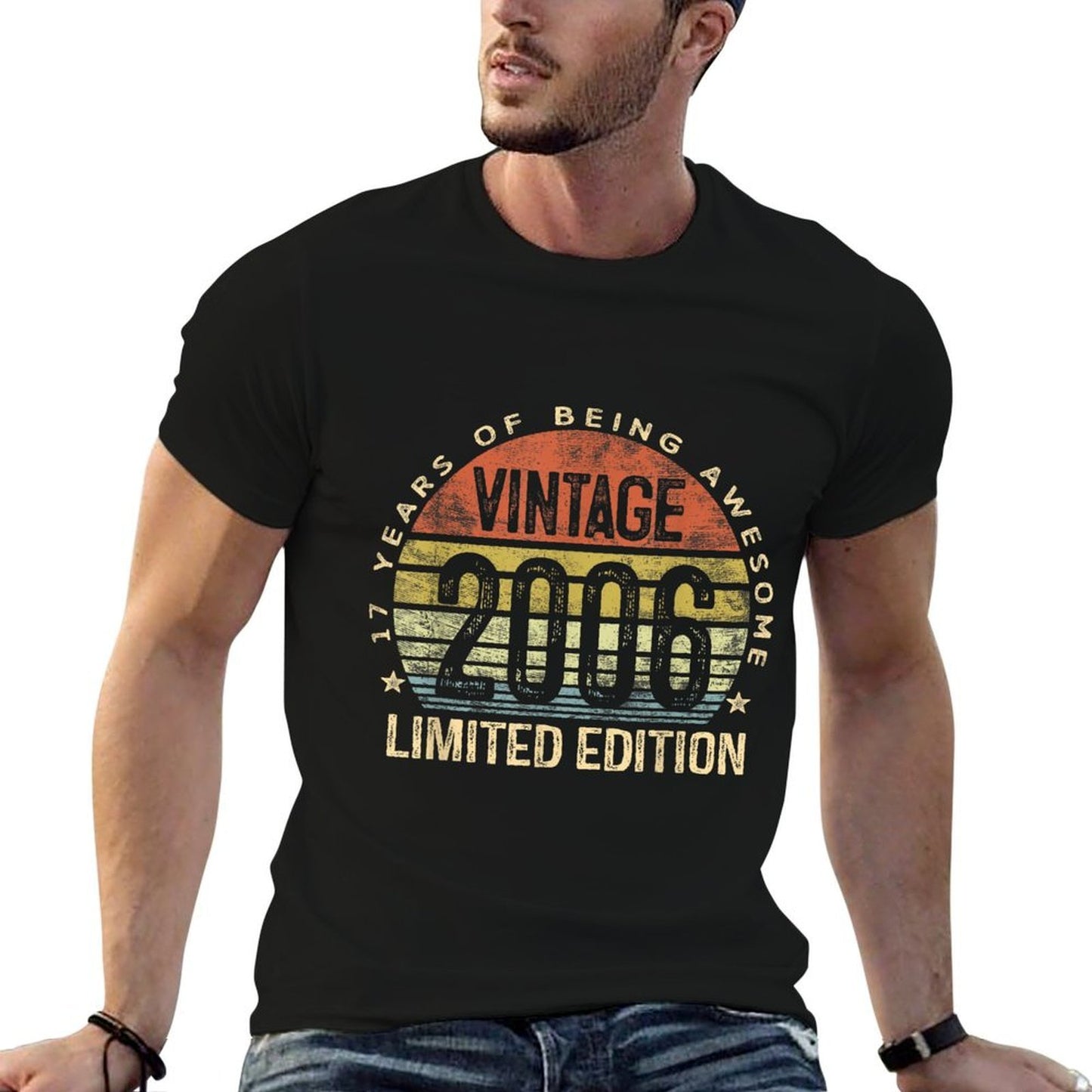 Vintage 2006 Limited Edition 17 Year Old Gifts 17th Birthday  Vintage-inspired T-Shirt
