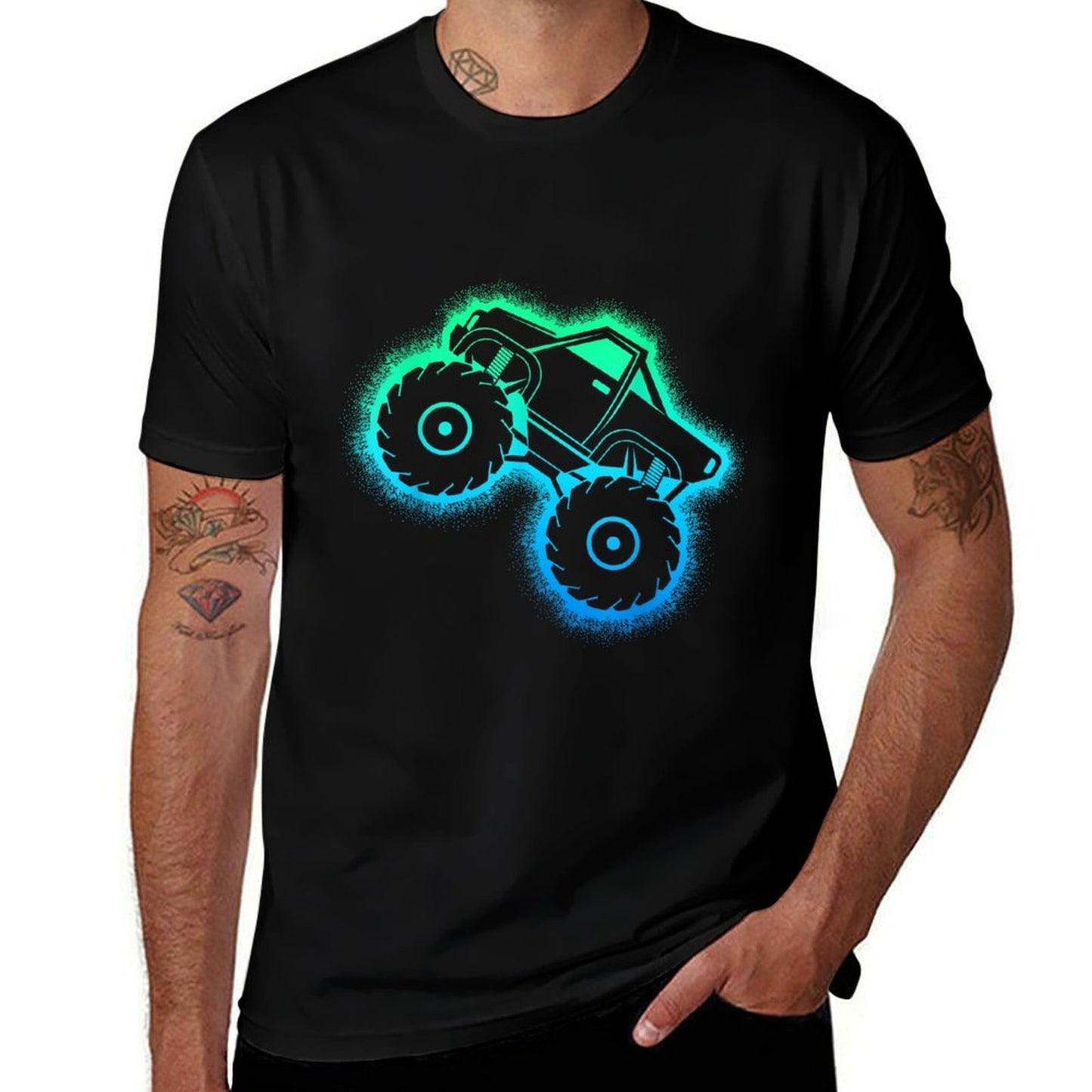 Monster Truck Toddler Boys Kids Comfortable T-Shirt