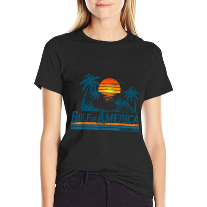 Retro Vintage Gulf Of US America 2025 American Gifts Versatile T-Shirt